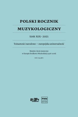 Polski Rocznik Muzykologiczny Tom XIX - 2021