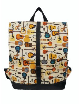 Plecak "Passionate" w gitary - kremowy