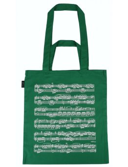 Torba 2w1 zielona w nuty