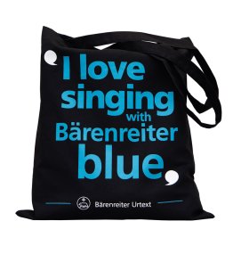 Torba 'I love singing with Baerenreiter blue'