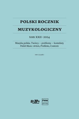 Polski Rocznik Muzykologiczny tom XXII - 2024