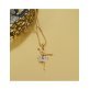 Naszyjnik tancerka - pozłacany